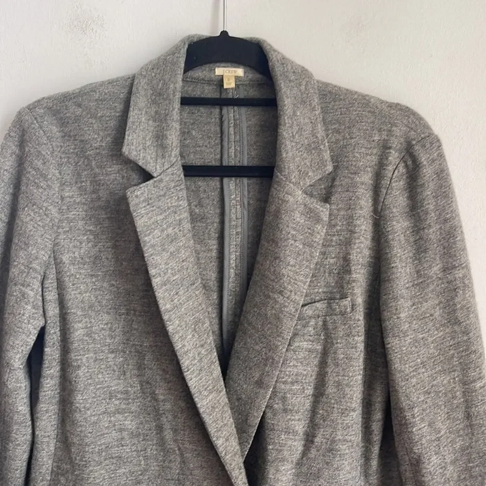J. Crew Benny 100% wool double breasted knit blazer sz 8